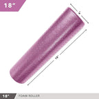 High-Density Round Foam Rollers - 4 Size and 8 Color Options - Massage Rollers for Stretching, Deep Tissue and Myofascial Release