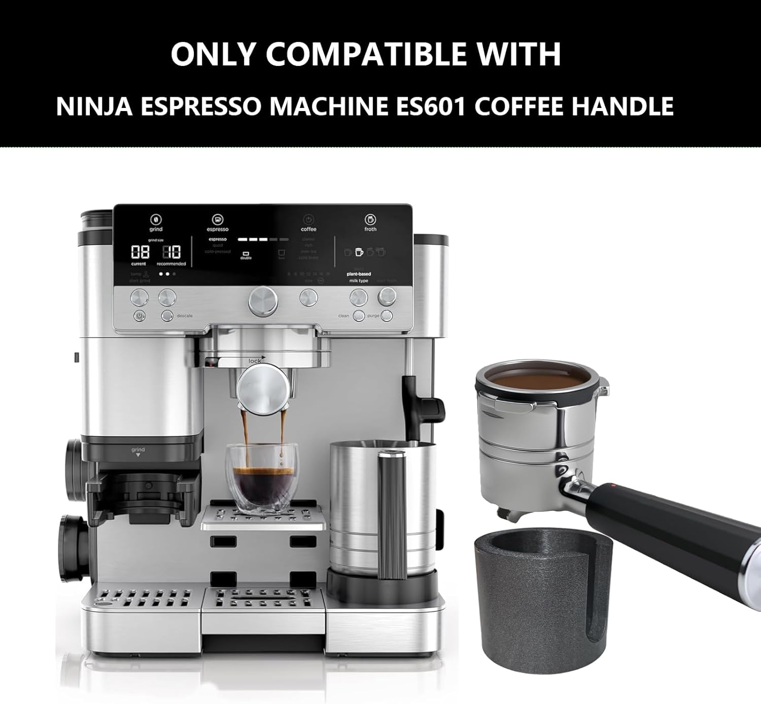 1pc Coffee Tamper Base Compatible withr Ninjaespresso ES601, for Ninja Luxe Cafe Machine Accessories, Tamping Mat with Anti Slip Base