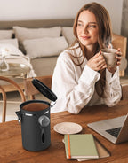 HAIOOU Airtight Coffee Canister, 16OZ Small Stainless Steel Coffee Bean Storage Container with Date Tracker, Measuring Scoop, CO2 Releasing Valves and Mini Tongs for Beans, Grounds and more - Gray