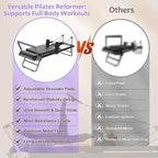 Pilates Reformer, Foldable Reformer Pilates Machine, Pilates Equipment for Home Women Use Gym Workout & Advanced and Beginners Users, Up to 400 lbs Weight Capacity Reformers