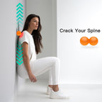Hard Lacrosse Ball + Soft Peanut Massage Ball Set – Deep Tissue & Trigger Point Tool for Plantar Fasciitis Relief, QL, Iliacus, Glutes, Neck, Hamstrings, Hip Flexors & Myofascial Release