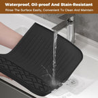 Top Mat for Ninja Luxe Cafe Espresso Machine ES601 – Protect Top Surface Food Grade Silicone Tamping Mat for Ninja luxe Cafe Accessories – Waterproof Non-Slip Espresso Tamper Mat Black