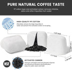 12-Pack Charcoal Water Filters Compatible with Breville BWF100 Machines, Breville Espresso Machine Water Filter Replacement