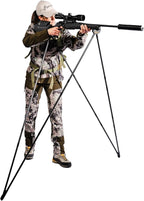 4 Stable Sticks® Essential 4 Points Bipod Shooting Sticks - Lightweight Aluminium, Extrem Stability for Hunting and Shooting, Foldable and transportable