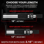 TECEUM Weightlifting 18" & 12" Wrist Wraps with Thumb Loop – Heavy Duty Wrist Workout Braces for Men and Women – Ideal for Powerlifting, Strength Training, Bodybuilding