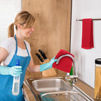 Kitinjoy 100% Cotton Waffle Weave Kitchen Towels, 8-Pack Super Soft and Absorbent Dish Towels for Drying Dishes, Kitchen Hand Towels, 13 in x 28 in, Red