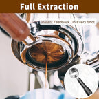 54mm Coffee Bottomless Portafilter, Compatible with Breville Barista Bes 870/878/880/876/840/810/500/450 Replacement Parts Bottomless Portafilter(Black)