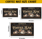 THUYPT Personalized Absorbent Coffee Mat for Counter, Coffee Drying Mat Coffee Bar Accessories, Kitchen Counter Coffee Maker Coffee Station Decoration (07)