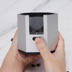 Espresso Tamping Station, Coffee Portafilter Holder, Aluminum Alloy Stand for Most 51mm, 53mm, 54mm, 58mm Coffee Portafilter (Hexagon,Silver)