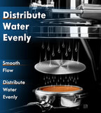 3 Pack Espresso Puck Screen for CASABREWS Espresso Machine, 316 Stainless Steel 0.2mm Ultra-Thin Coffee Espresso Filter Screen for Espresso Portafilter Filter Basket, 51mm