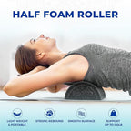 Yes4All High-Density EPP Half Round Back Roller Foam, Exercise Foam Roller for Yoga, Pilates & Stretching - 12, 18, 24, 36 inch