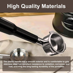 54mm Bottomless Portafilter - 3 Ears with Stainless Steel Filter Basket, Fits Breville Barista Express, Pro, Touch, Bambino Plus, Infuser (880BSS, 870XL, 878BSS, 500BSS, 840XL), Black