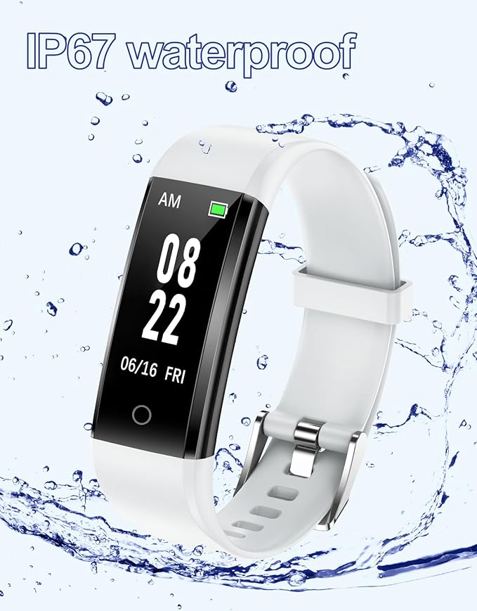 GRV Fitness Tracker Non Bluetooth Fitness Watch No App No Phone Required Waterproof Pedometer Watch with Steps Calories Counter Sleep Tracker for Men Women Parents
