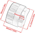 51.35mm Gravity Coffee Distribution Tool, Gravity Adaptive Coffee Distributor, Anti-slip Espresso Leveler, Barista Espresso Accessories,304 Stainless Steel base