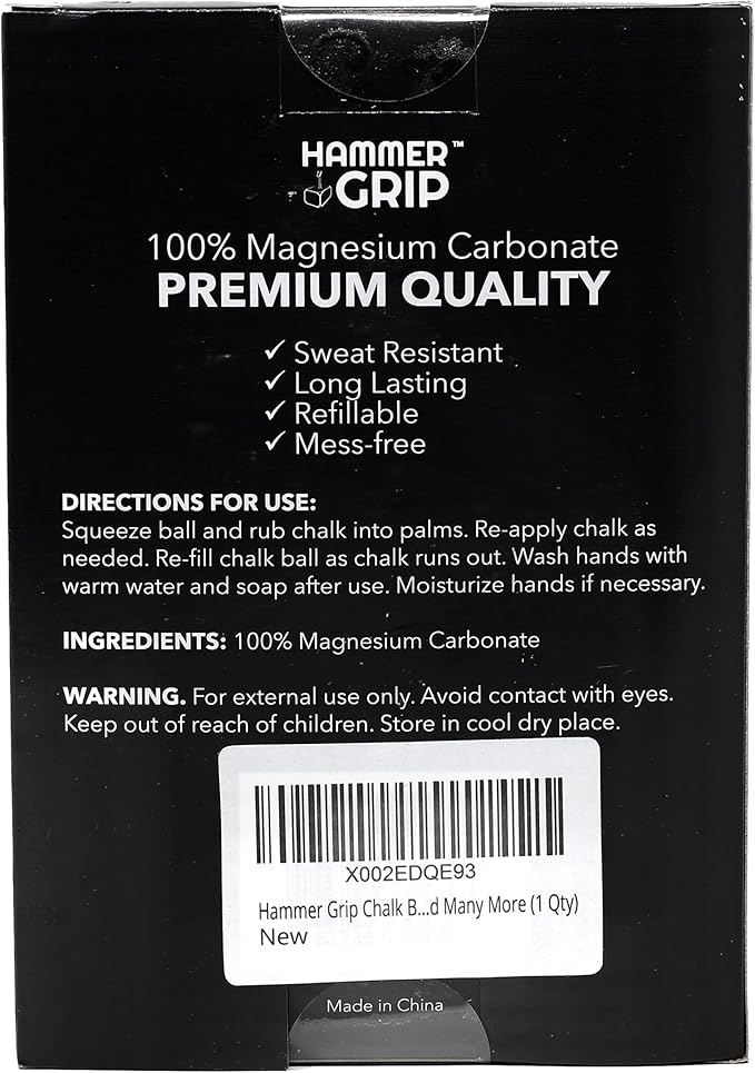 Gym Chalk - Ideal for Weightlifting, Gymnastics, Rock Climbing, Bodybuilding, Cross-fit, and Many More