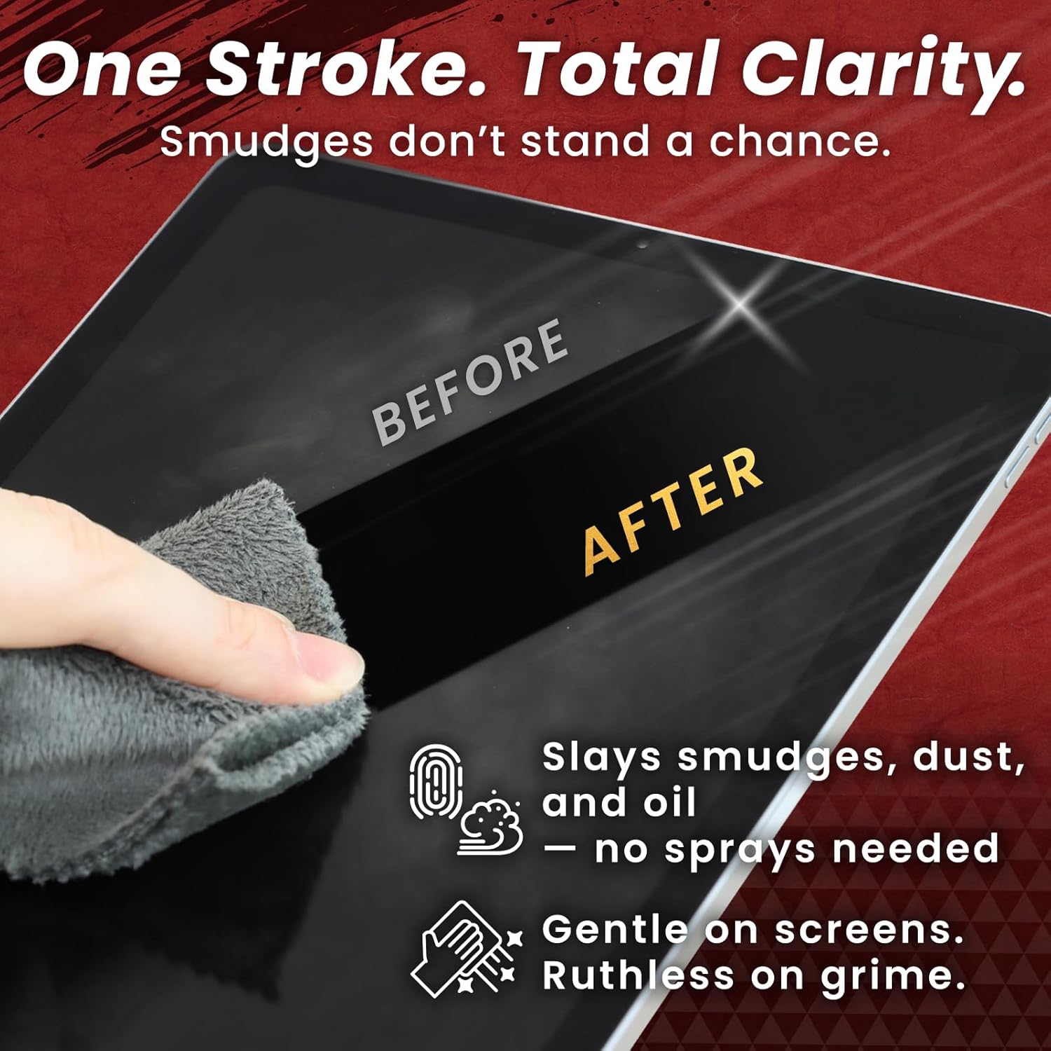 BELLEMOND「Samurai Cloth」Japanese Microfiber Cleaning Cloth | Washable, Reusable, Lint Free Cloth for Phones, Laptops, Lenses, Screens & Electronics | Made in Japan | Medium | 2 Pack