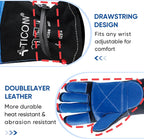 TICONN Welding Gloves, 1000°F Heat-Resistant Fireproof Leather Gloves for Welders, Stick, Forge, Mig, Tig, BBQ, Baking, Oven