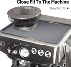 Coffee Mat for Breville 876, Espresso Tamper Mat, Food Grade Silicone Non-Slip, 10.83in x 7.48in, Waterproof Heat Resistant, Espresso Tamping Station for Espresso Machine Barista Accessories (Grey)