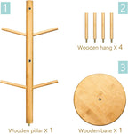 Lorbro Coffee Mug Tree with 8 Hooks, Mug Tree Stand, Wood Coffee Cup Holder, Countertop Mug Tree, Mug Stand Kitchen Organizer, Cafe Accessories Decor & Kitchen Organizer Storage Stand