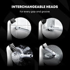 Household Cleaning Brush - Electric Scrubbing Brush - Home, Kitchen & Bathroom - Removes Mould & Cleans Grout (Washing-Up System)