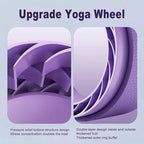 Curve magic wheel：Fit Prop Foam Padded Back Stretcher Wheel with Center Spine Cradle，Yoga Wheel for Improving Yoga Poses, Backbends Balance Stretching PainEssential high-value fitness tool