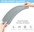 EG-SIPRO Kitchen Sink Organizer Tray,2 Pack Silicone Sponge Holder for Kitchen Sink Bathroom Counter Tray Silicone Soap Tray Holder for Soap Dispenser Bottle