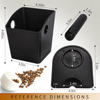 Knock Box Square High Sidewall Design Espresso Knock Box Tamping Mat Espresso Machine Accessories Set of 2 with Removable Knock Bar and Anti-Slip Base for Home Office Espresso Accessories