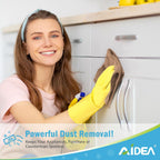 AIDEA Microfiber Cleaning Cloth-12PK, Soft Microfiber Towels for Cars, Absorbent Cleaning Rags, Lint-Free Streak-Free Wash Cloths for House, Kitchen, Window(12in.x12in), Brown