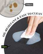 Black Plastic Table Cover Protector, 42" x 72" Waterproof Easy Flat PVC Desk Pad Mat, 1.5mm Thick Rectangle Vinyl Table Top Protector for Dining Room Table, Office, Dresser