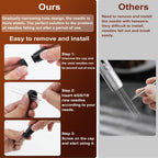 WDT Tools Espresso Puck Screen, 51mm Espresso Accessories Kit - 150μm Puck Screen Set, 0.25mm 316 Stainless Steel 8 Needles Coffee Distribution Stirrer, Portafilter Dosing Ring for Barista Black