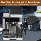 Top Mat for Ninja Luxe Cafe Espresso Machine ES601 – Protect Top Surface Food Grade Silicone Tamping Mat for Ninja luxe Cafe Accessories – Waterproof Non-Slip Espresso Tamper Mat Black