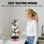 Mug Holder Tree,New Upgraded 360° Rotated 8 Hooks Coffee Cup Holder for Counter,Sustainable Wood Mug Rack Standing for Coffee Bar Accessories and Kitchen Home Organizer(Black)