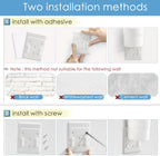 Cup Dispenser Medium Pull Type, Paste or Screw Plate Mountable Cup Holder, Fits 5oz - 7oz Cone or Flat Bottom Cups, 16” Tube Length, Mounting Water Dispenser Cooler or Wall (Medium, White)