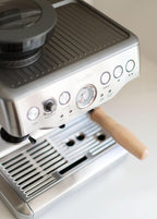 LILQ 54mm Naked Bottomless Portafilter Compatible with Breville Barista Express, Barista Pro, Bambino, and More – 18-20g basket included (Maple, 54mm)