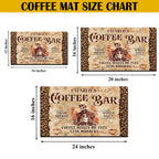 THUYPT Personalized Absorbent Coffee Mat for Counter, Coffee Drying Mat Coffee Bar Accessories, Kitchen Counter Coffee Maker Coffee Station Decoration (01)