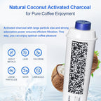 Water Filter Cartridge Replacement for Espresso Coffee Machines - Compatible with ECAM, ETAM, ESAM, Dinamica, Eletta Series - Improves Taste & Protects Your Machine, 4-Pack for Home Use
