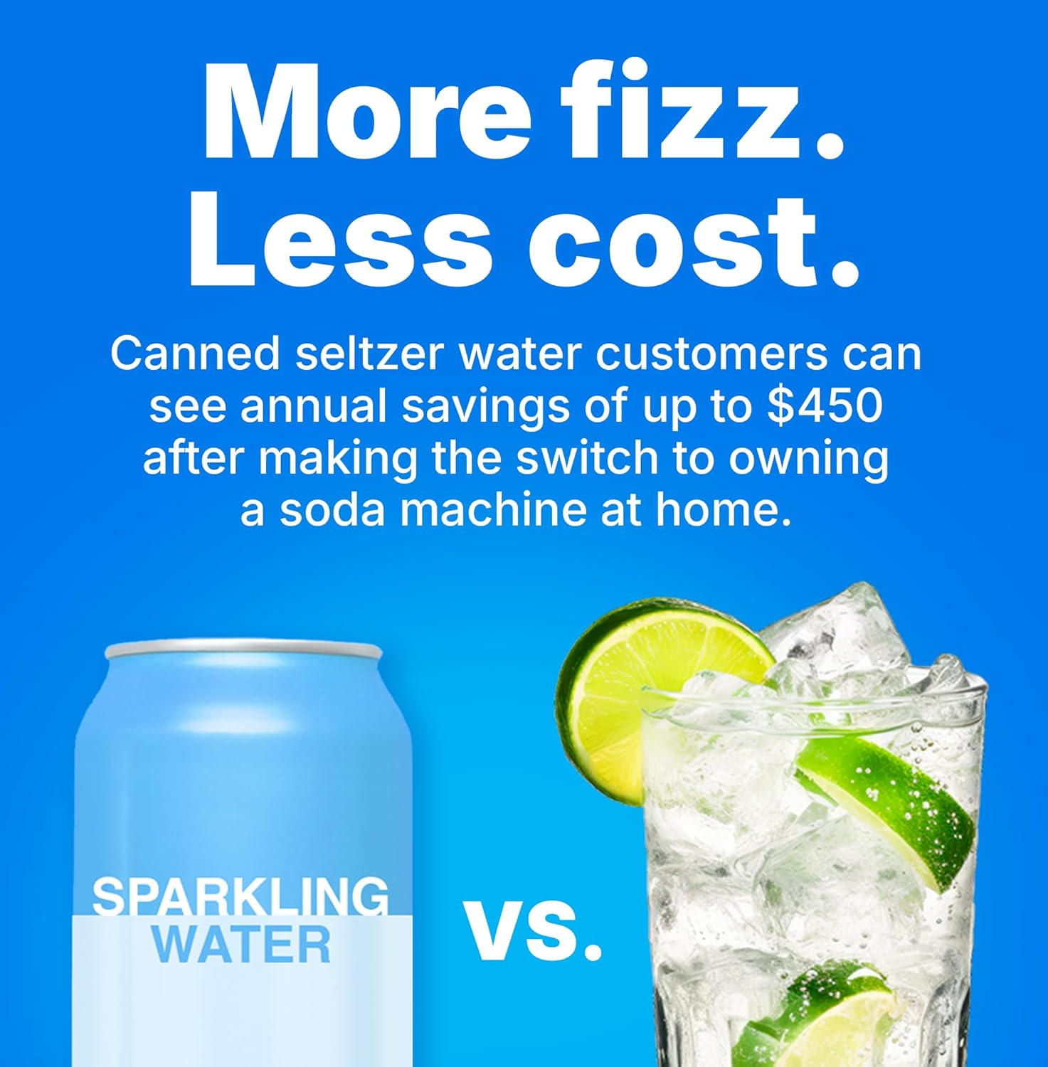 Soda Sense Easy Connect 60L CO2 Exchange Canister – 1 Pack, Replacement for Quick Connect Cylinder – Compatible with SodaStream PINK Snap-On Machines ONLY, Including ART, TERRA, ENSO & DUO