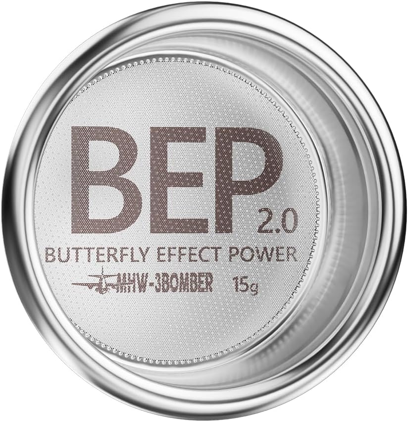 MHW-3BOMBER 54mm Espresso Filter Basket, 15g Double-layer Stainless Steel High Precision Extraction Portafilter Basket Filter Fits Most 54mm Portafilter/Tamper, Ridged, FB5583