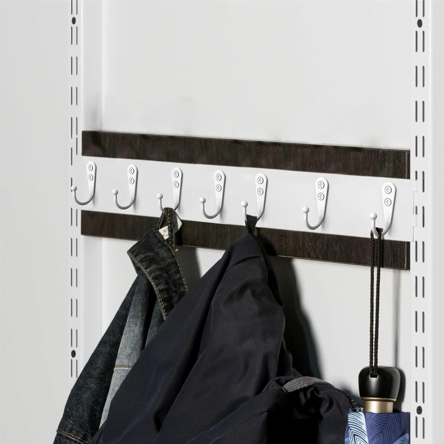 25PCS Wall Hooks | Hooks for Hanging | Wall Hooks for Hanging | Coat Hooks | Hooks for Hanging Heavy Duty | Wall Hangers with 50 Pieces Screws（White）