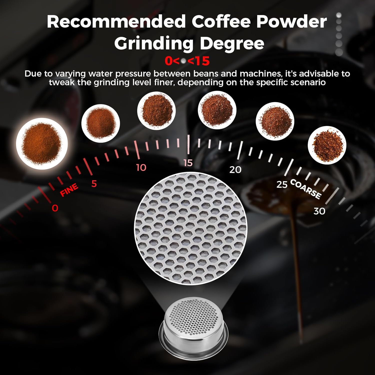 IKAPE Espresso 54mm Portafilter, Coffee Portafilter with Silicone Handle, Fits 54mm Breville Barista Series BES870/878/880 Machine & Solis Barista Machines, with16g Capacity Filter Basket