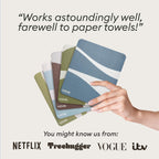 Vove Swedish Dishcloths 5-Pack, Modern Abstract - FSC Certified Cellulose & Cotton, Oeko-TEX Standard 100, Reusable Washable Kitchen Cleaning Cloths, Eco Friendly Floral Design