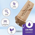 '-4 PACK- 28 oz Protein Shaker Bottle for Protein Mixes - 4x Wire Whisk | Leak Proof Shaker Cups for Protein Shakes | Protein Shaker Bottle Pack | Protein Shake Cup (Brown)