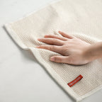 Artoid Mode 100% Cotton Beige Waffle Weave Kitchen Dish Cloths, 13x28 Inch Ultra Soft Absorbent Quick Drying Kitchen Dish Towels Set of 4