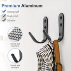 10PCS Hooks - Wall Mount Coat Hooks with 20 Screws for Hanging Coats, Towels, Backpacks, Hats, Dog Leashes, Coffee Mugs