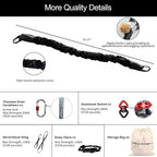 PRIOR FITNESS Bungee Fitness Set Yoga Bungee Cord Rope Resistance Air Dance Rope Exercise Fitness Home Gym Professional Training Equipment