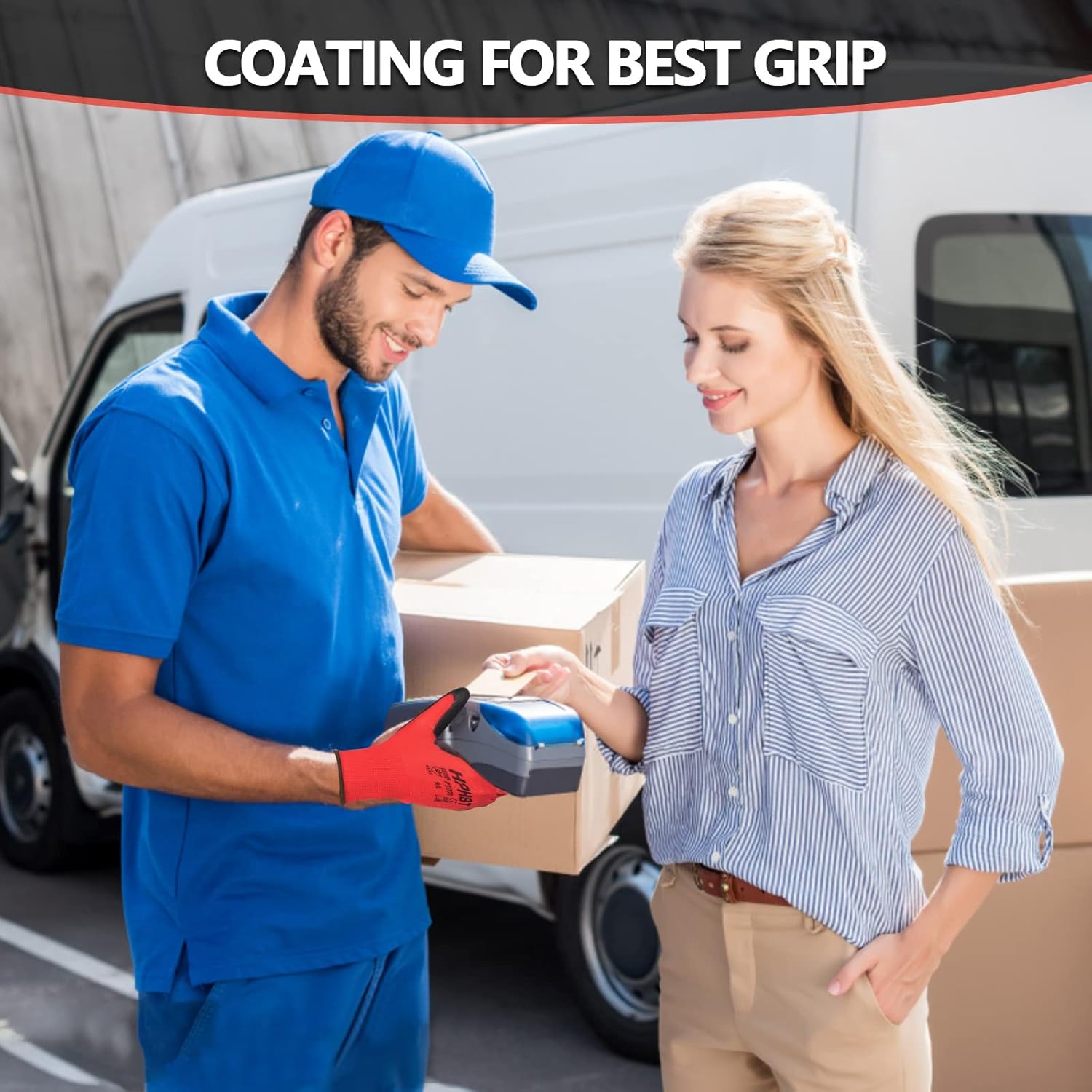 PU Coated Safety Work Gloves, 12 Pairs Work Gloves Mechanic Working Seamless Knit Glove with Polyurethane Coated Smooth