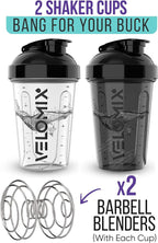 '-2 Pack- 20 oz Protein Shaker Bottles for Protein Mixes - 2x Wire Whisk | Leak Proof Shaker Cups for Protein Shakes and Pre Workout | Protein Shaker Bottle Pack