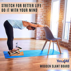 Yes4All Professional Incline Board, Slant Board Calf Stretching, Squat Wedge and Anti-Slip Surface, Portable Side Handle
