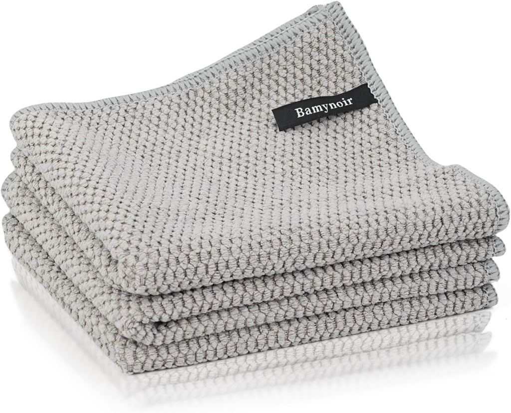 3Packs Coffee Cleaning Cloths, Barista Microfiber Cloths, Highly Absorbent, Quick-Drying, Odor-Free, Suitable for Coffee Accessories and Espresso Machine Cleaning(12"x12")