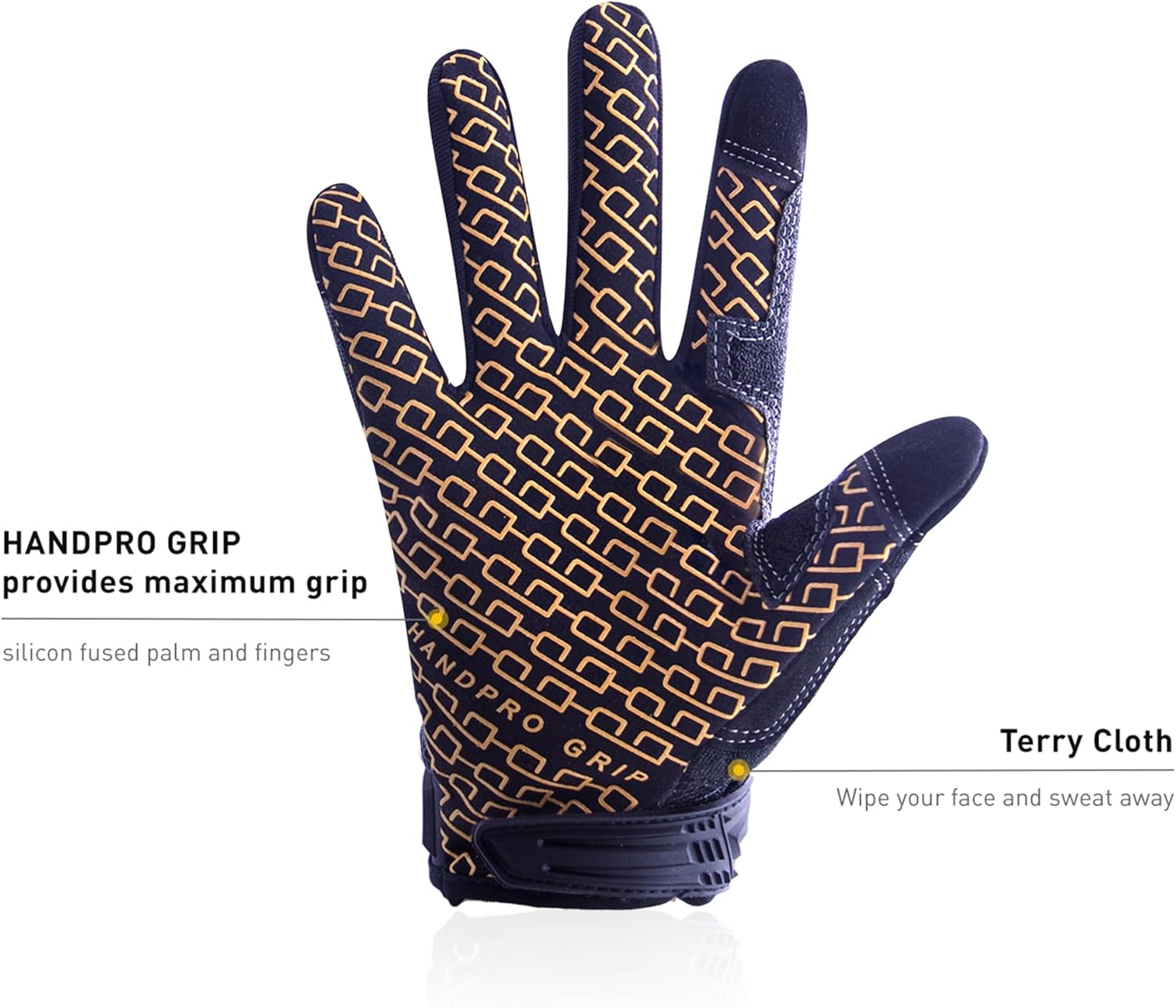 HANDLANDY Mens Work Gloves Touch screen, Utility Mechanic Gloves, Flexible Breathable Fit- Padded Knuckles & Palm